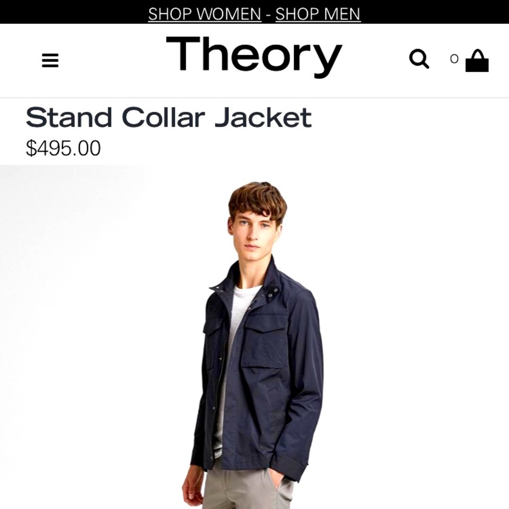 75% loff Theory Jacket Blue